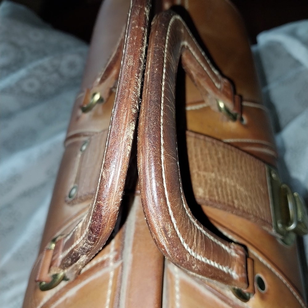 Vintage leather briefcase/doctors bag by Witt Custom Saddle - Picture 11 of 12